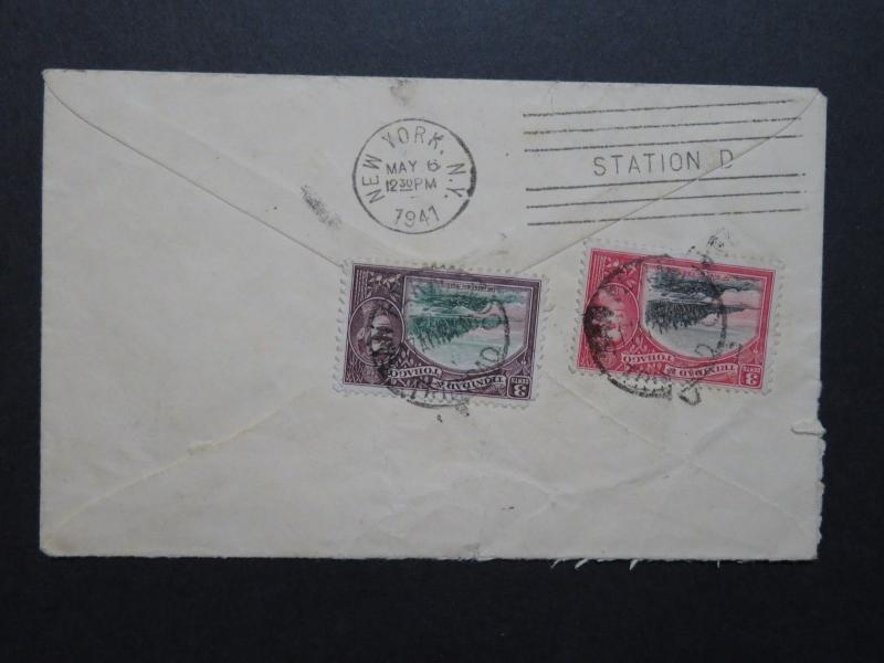 Trinidad 1941 Cover to New York - Z8713