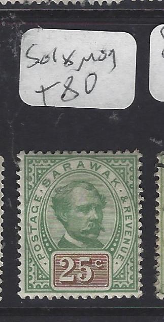 SARAWAK  (P2911B)  BROOKE    25C  SG 18    MOG   