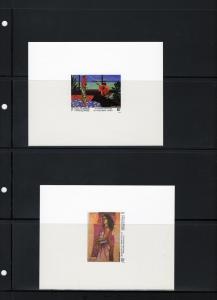 French Polynesia 1993 Sc# 629-32 Paintings-Music  4 Deluxe Souvenir Sheets MNH