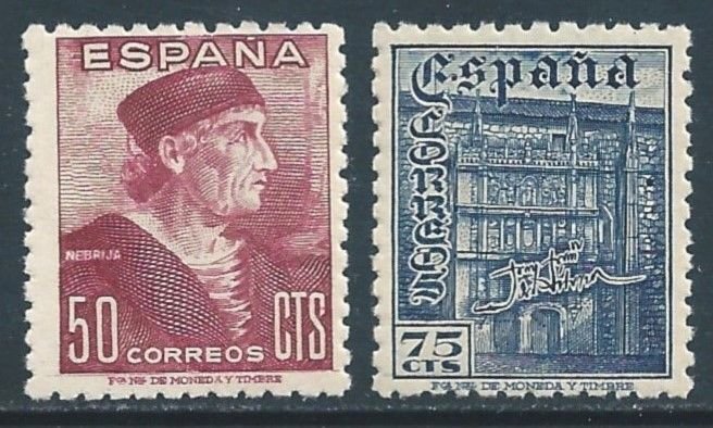 Spain #744-5 NH Stamp Day & The Day of the Race