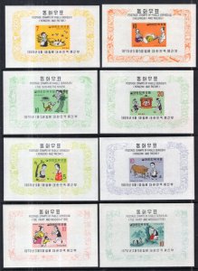 South Korea 664a-683a Fairy Tales and Folklore Souvenir Sheets MNH VF