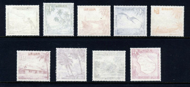 NAURU 1954-65 Complete Pictorial Set SG 48 to SG 56 MNH