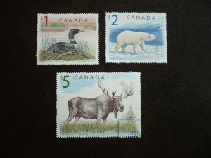 Stamps - Canada - Scott# 1687,1690,1693 - Used Part Set of 3 Stamps