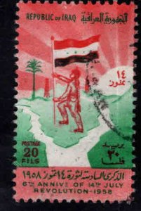 IRAQ Scott 349 Used 1964 Flag stamp