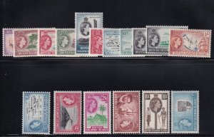 Solomon Is. Scott #'s 89 - 105 Set VF OG mint never hinged cv $ 110 ! see pic !