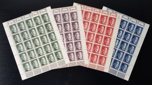 GERMANY THIRD 3rd REICH 1942 ADOLF HITLER COMPLETE RM VALUE  SET OF 4 MNH