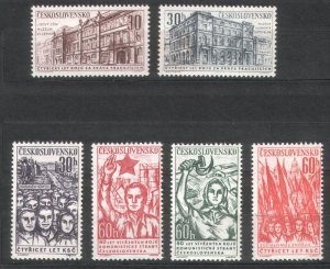 Czechoslovakia 1961 Scott #1048-1053 MNH