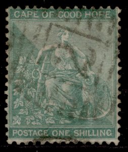 SOUTH AFRICA - Cape of Good Hope QV SG26a, 1s green, FINE USED. WMK CC