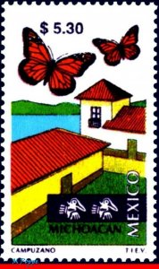 2131 MEXICO 1999 TOURISM MICHOACAN, BUTTERFLY, (5.30P) MNH
