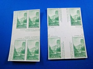 UNITED STATES 1935  -  SCOTT # 769a   GUTTER BLOCKS    MNH