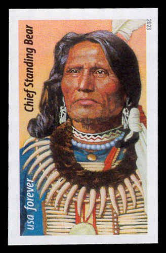 USA 5798a Mint (NH) Chief Standing Bear IMPERF Forever Stamp