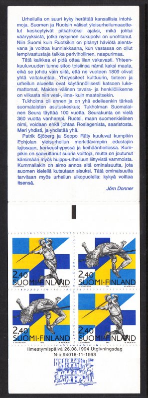 Finland 943a Booklet MNH VF