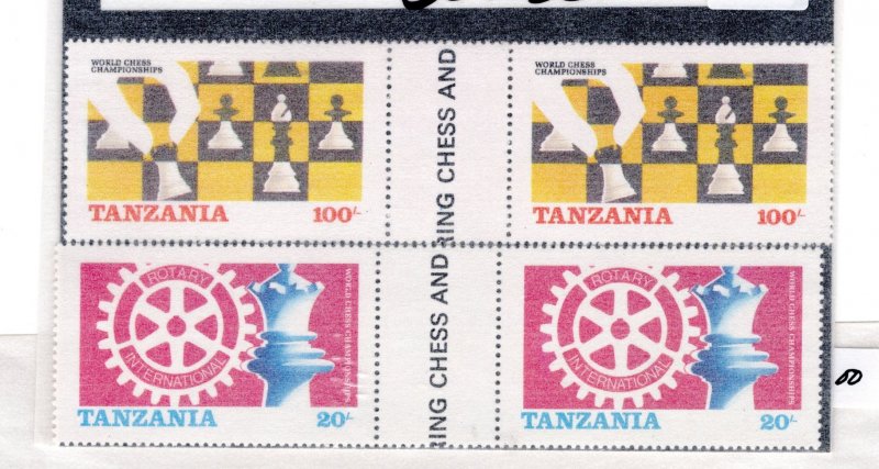 Tanzania #304-305 MNH - Stamp Gutter Pair