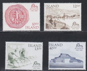 Iceland # 628-631, Reykjavik, Centennial Mint NH, 1/2 Cat