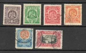 Mexico - Sc# 304 - 309 MH & Used     -     Lot 0721083