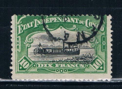 Belgian Congo  #30a Used River Steamer (B0089)