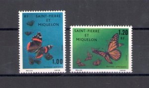 1975 Saint Pierre et Miquelon, Yvert no. 441-42 - 2 values - MNH**