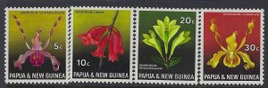 Papua New Guinea, Scott #287-290; Orchids, MNH