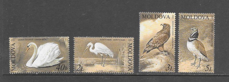 BIRDS - MOLDOVA #461-64    MNH