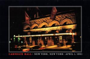 US UX154 Carnegie Hall Ceremony Program FD