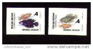 URUGUAY STAMP MNH marine life fish SCOTT   #1642-3