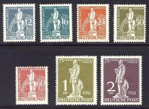 GERMANY #9N35-41 Mint NH BELOW 40% - 1949 Statue Set