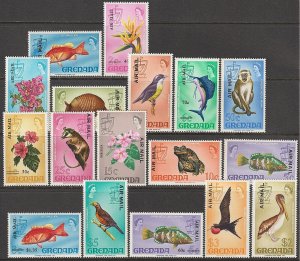 EDSROOM-18133 Grenada C3-C19 MNH 1972 Complete Birds Airmails CV$46.90