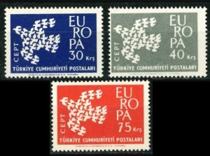 1961 Turkey 1820-1822 Europa Cept 3,00 €