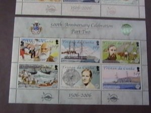 TRISTAN da CUNHA # 787-788-MINT/NEVER HINGED- SET OF SHEETS OF SIX--2006