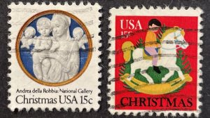 US #1768-1769 Used F/VF 15c Christmas Pair 1978 [G15.4.3]