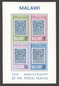 1966 Malawi - Scott# 57a, 75th Anniversary of Postal Service MNH