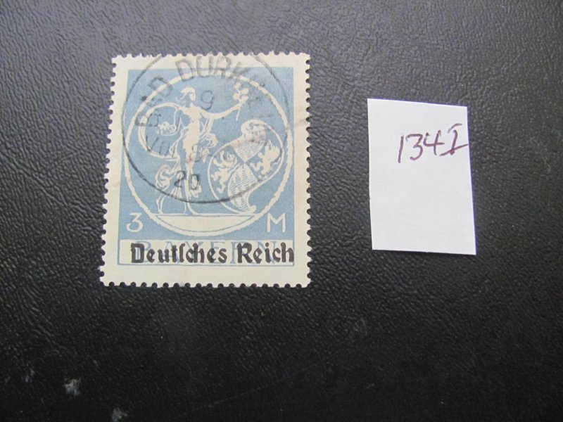 Germany 1920 USED SIGNED  MI.NR. 134l  Bavaria XF $12