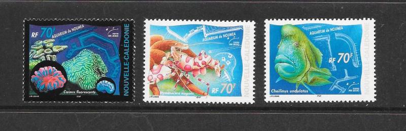 CORALS - NEW CALEDONIA #849-51  MNH