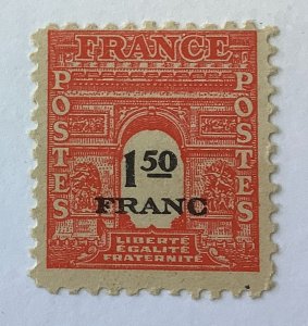 France 1945 Scott 523G MH  -  1.50fr,  Arc de Triomphe