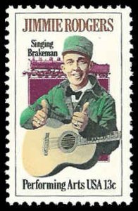 PCBstamps   US #1755 13c Jimmie Rodgers, 1978, MNH, (2)