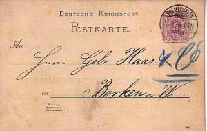 Germany, Government Postal Card