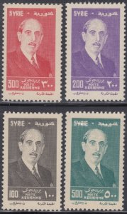 SYRIA Sc # C208-11 MNH CPL SET AIRMAILS, PRES SHUKRI el KOUATLY