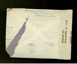 1945 Greece Censored Cover to USA WW 2