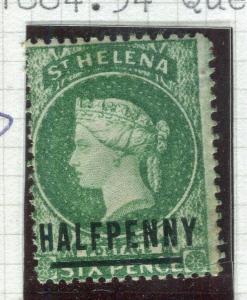 ST. HELENA; 1884-94 early classic QV issue fine unused HALF PENNY