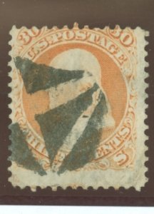 United States #71  Single (Fancy Cancel)