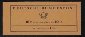 Germany Bund Scott # 708 (10), mint nh, booklet MH6a