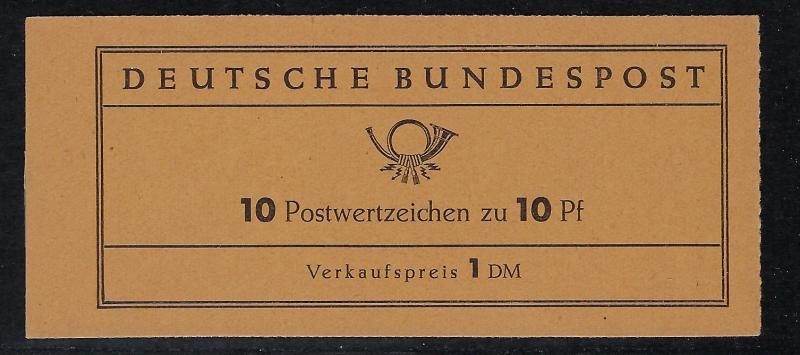 Germany Bund Scott # 708 (10), mint nh, booklet MH6a