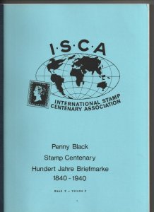 Philatelic Literature - ISCA Stamp Centenary 1840 - 1940 Band 2 Vol 2 - book