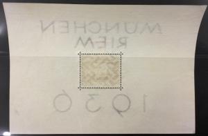 (BJ Stamps) GERMANY, B105. 1937 Souvenir Sheet of 1. FVF, OG, MNH. CV $150.00.