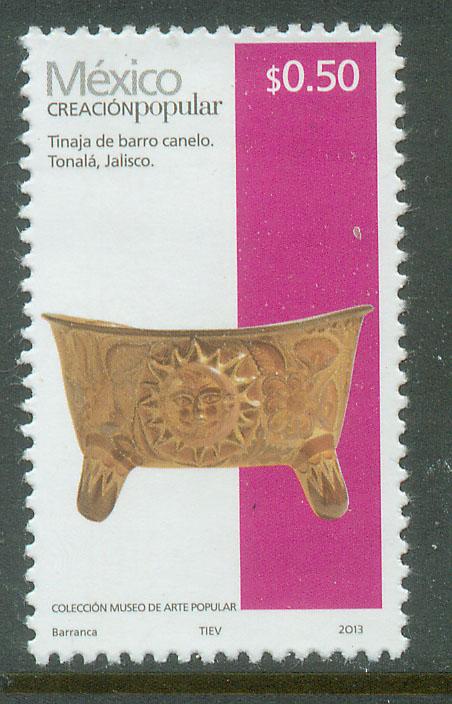 MEXICO 2488g, 50c HANDCRAFTS 2013 ISSUE. MINT, NH. F-VF.