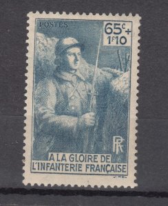 J43844 JLStamps 1938 france mh #b72 soldier