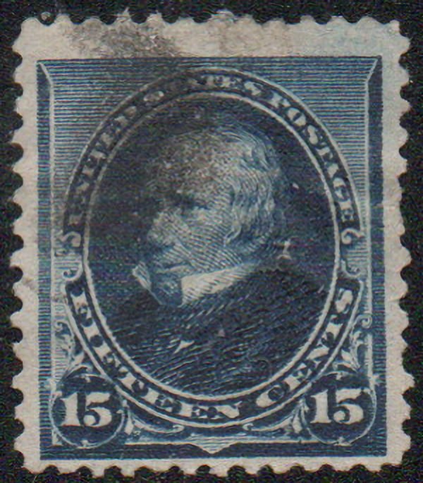 US #227 VF used, fresh color, nicely centered, 15c value!