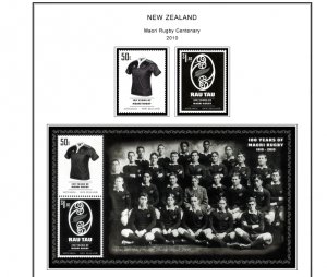 COLOR PRINTED NEW ZEALAND 2005-2010 STAMP ALBUM PAGES (98 illustrated pages)