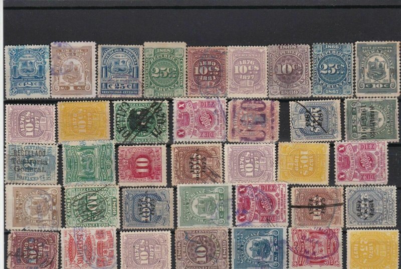 peruana  revenue stamps ref r11254