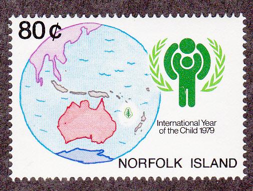 Norfolk Isl. # 250, Year of the Child, Mint NH 1/2 Cat.